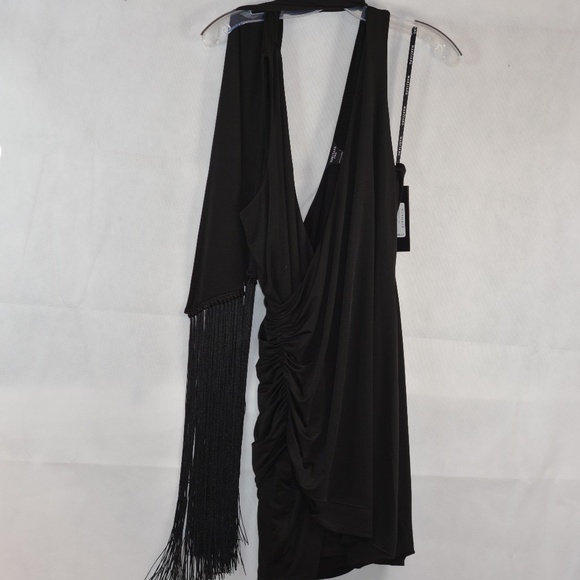 Marciano Guess Black Dress with Scarf SZ L NWT - Picture 7 of 11